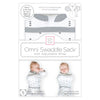 Omni Swaddle Sack with Wrap - Arms Up Sleeves & Mitten Cuffs, Tiny Arrows, Soft Black