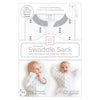 Transitional Swaddle Sack with Arms Up Mitten Cuffs, Tiny Arrows, Soft Black