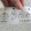 Muslin Swaddle Single - Chevron, Pastel Pink