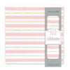 Muslin Swaddle Single - 3 Color Stripe Shimmer, Pink