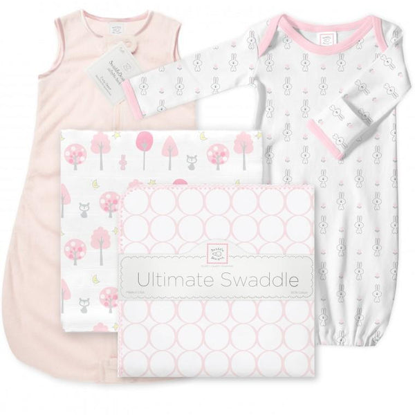 Baby Velvet zzZipMe Sack - Ultimate, Muslin Swaddle Gift Set