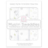 Muslin Swaddle Blankets - Little Lambs Goodnight (Set of 3)