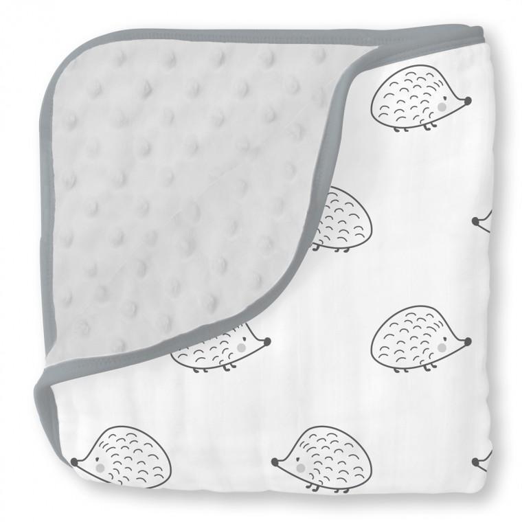 Muslin Snuggle Blanket - Hedgehog