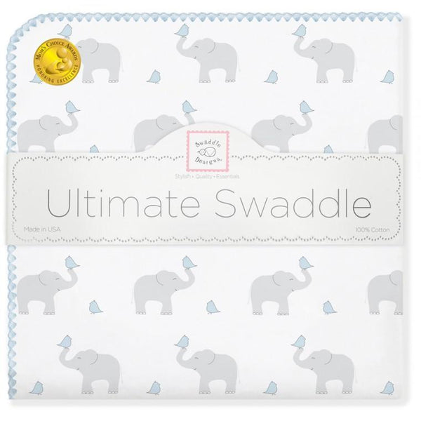 Ultimate Swaddle Blanket - Elephant & Chickies