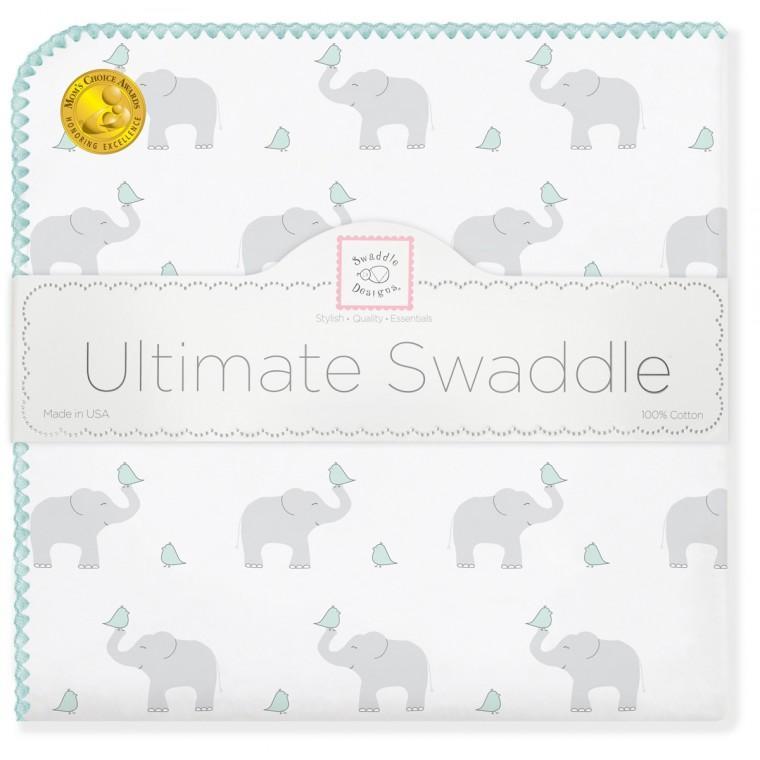 Ultimate Swaddle Blanket - Elephant & Chickies